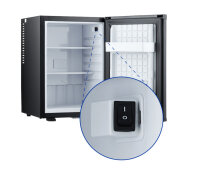 Emberton Hotel Thermoelectric Minibar Penzance 40 L with Solid Door and Power Switch