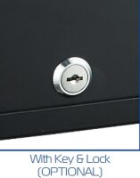 Emberton Hotel Thermoelectric and Lockable Minibar PENZANCE 40 L with Power Switch, Solid Door