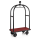 Kofferwagen BIRDCAGE ø 50 mm schwarz pulverbeschichtet mit rotem Teppich