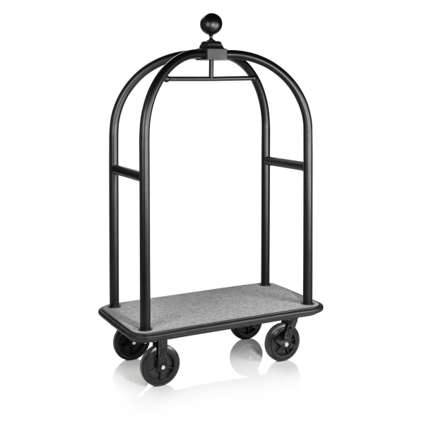 Luggage Trolley BIRDCAGE ø 50 mm Black with Grey Carpet