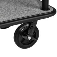 Luggage Trolley BIRDCAGE ø 50 mm Black with Grey Carpet