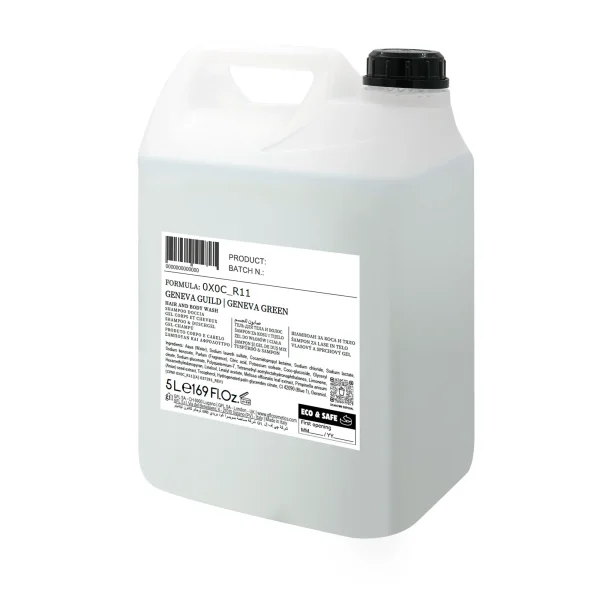 Geneva Guild Hair and Body Wash tank 5 L Bulk Order