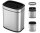 6 L Room Waste Bin with Anti-fingerprint black