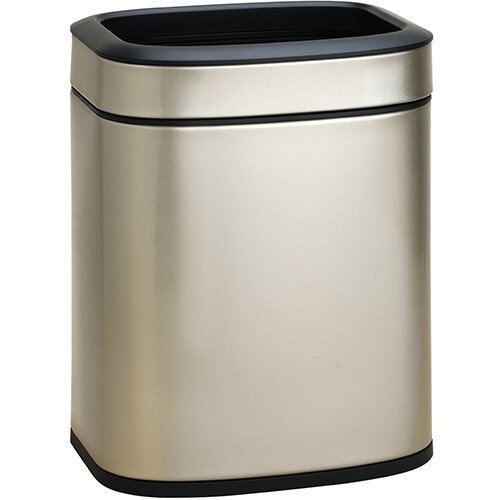 6 L Room Waste Bin with Anti-fingerprint gold