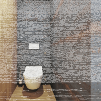 6 L Room Waste Bin with Anti-fingerprint gold
