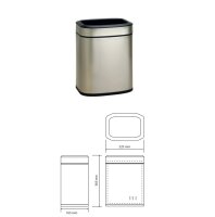 6 L Room Waste Bin with Anti-fingerprint gold