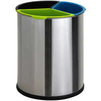Waste Bin for Sorted Waste 15 L brushed steel