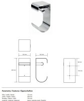 Doppelter Toilettenpapierhalter mit Handy-Ablage, poliert