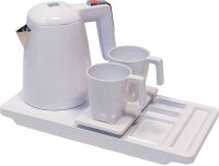 JVD Welcome Tray MAESTRO White with Kettle Diva 1 L