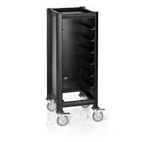 Tablettwagen für 7 Tabletts mit Alu-Profile,...