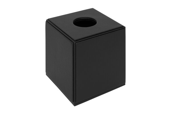 Corby Cube Tissue Box Cover black