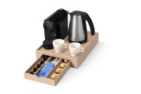 B-TRAY Willkommenstablett Space Beige mit Espresso...