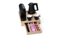 B-TRAY Willkommenstablett Space Beige mit Espresso...