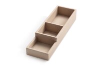 BTRAY Condiment Box Snap beige aus Kunstleder