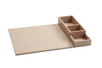 BTRAY Condiment Box Snap beige aus Kunstleder