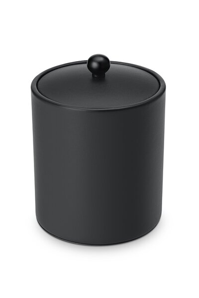 Btray Eiswürfelbehälter Slush, schwarz  aus PU Leder