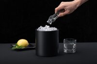 Btray Eiswürfelbehälter Slush, schwarz  aus PU Leder