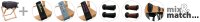 Compact Luggage Rack with Nylon Straps beech wood black