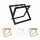 Compact Luggage Rack with Leather Straps beech wood black