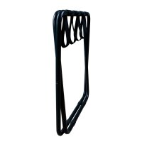 Economy Hotel Kofferablage in Schwarz mit Nylongurten