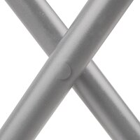 Economy Hotel Kofferablage in Silber mit Nylongurten