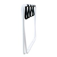 Economy Hotel Luggage Rack with Nylon Straps white