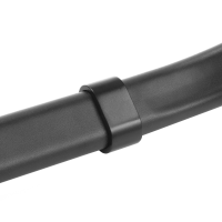 Hotel Kofferbock aus schwarzem Stahl mit Braunen Ledergurten