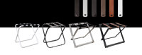 Steel Luggage Rack with Nylon Straps black