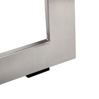 Steel Luggage Rack with Black Leather Straps