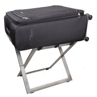 Steel Luggage Rack with Black Leather Straps