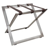 Steel Luggage Rack with Black Leather Straps