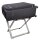 Steel Luggage Rack with Black Leather Straps