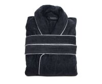 Bathrobe Shawl Collar Valencia anthracite, size 4XL