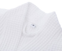 Kimono Hotel Bathrobe, Waffle Pique, size S