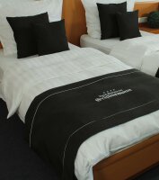 Milano Bed Runner 65x250 cm black