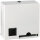 Dispenser for Tampons and Pads, stainless steel, white