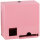 Dispenser for Tampons and Pads, stainless steel, pastel pink