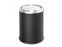 Runder Abfalleimer mit Schwingdeckel, 8 l, Anthrazit