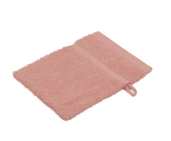 Hotel Frottierserie Sylt, Waschhandschuh, Altrosa, 16 x 21 cm, 440g/m²