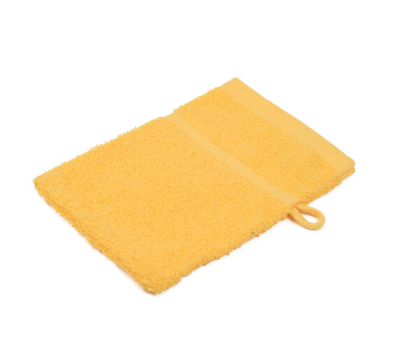 Hotel Frottierserie Sylt, Waschhandschuh, Gold, 16 x 21 cm, 440g/m²