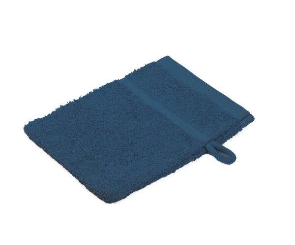 Hotel Frottierserie Sylt, Waschhandschuh, Kobaltblau, 16 x 21 cm, 440g/m²