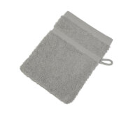 Hotel Frottierserie Sylt, Waschhandschuh, Silber, 16 x 21 cm, 440g/m²