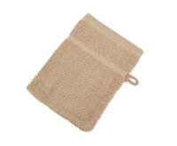 Hotel Frottierserie Sylt, Waschhandschuh, Cappuccino, 16 x 21 cm, 440g/m²