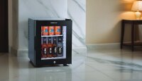 Emberton Thermoelectic and Lockable Hotel Minibar Brixham 35 L with Power Switch, Glass Door