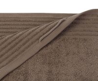 Hotel Frottierserie Hamburg, Badetuch, Taupe, 100 x 150 cm, 400g/m²