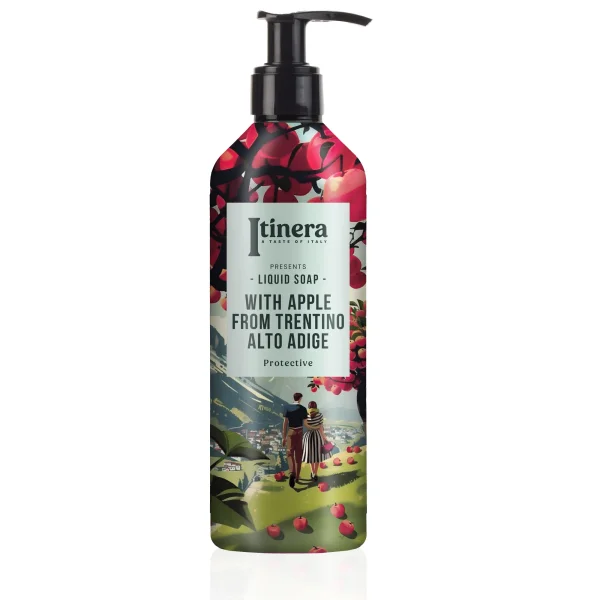 Itinera Flüssigseife Protective mit nachfüllbarem Pumpspender, 370 ml