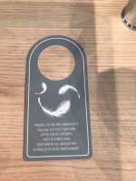 Türanhänger "Bitte nicht stören"