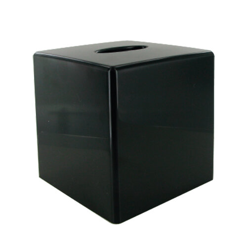 Spenderbox für Kosmetiktücher, quadratisch, schwarz