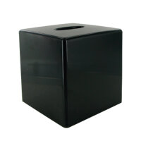 Spenderbox für Kosmetiktücher, quadratisch, schwarz