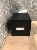 Spenderbox für Kosmetiktücher, quadratisch, schwarz